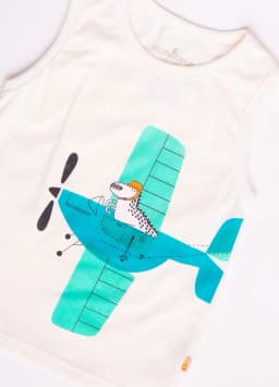 Miniatura CONJ. AVIAO OFF WHITE E VERDE  3