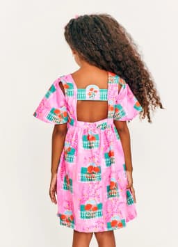 Miniatura VESTIDO FLORES NA JANELA ROSA 2