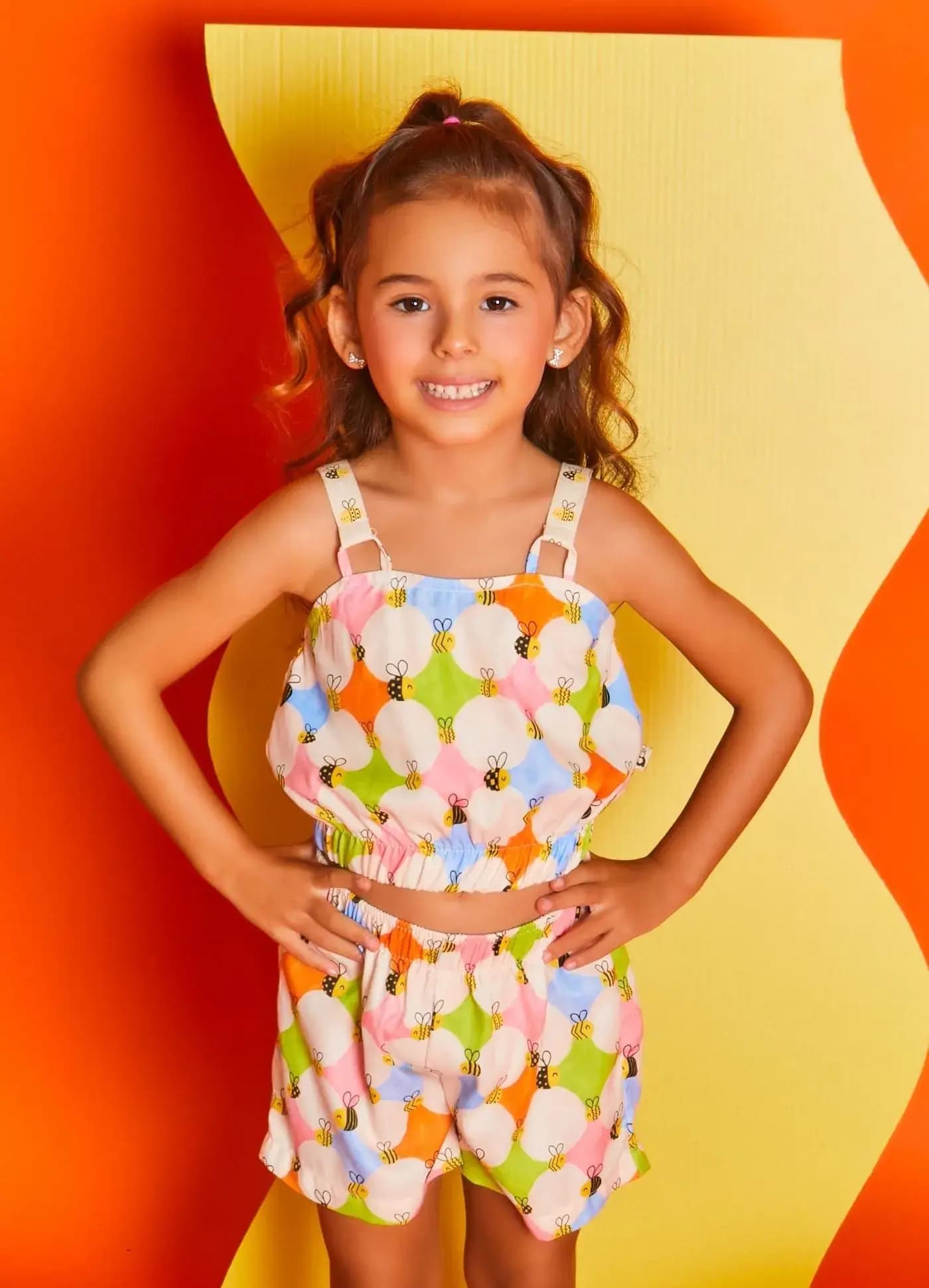 CONJ.ABELHINHAS ROSA E OFF WHITE 2