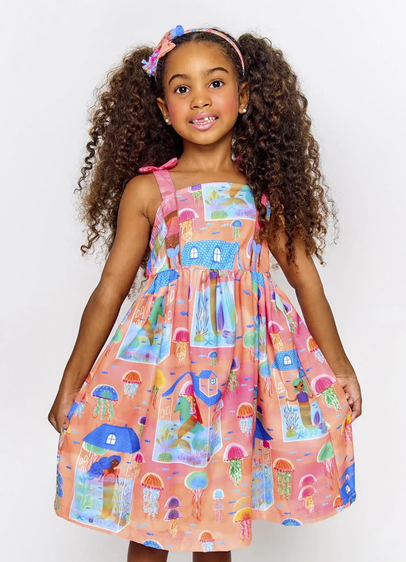 VESTIDO CASA DE SEREIA LARANJA 