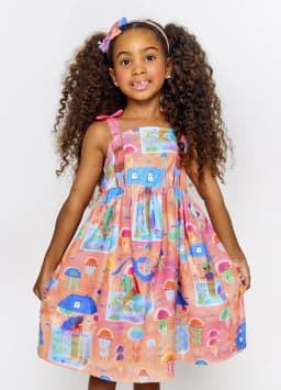 Miniatura VESTIDO CASA DE SEREIA LARANJA  1