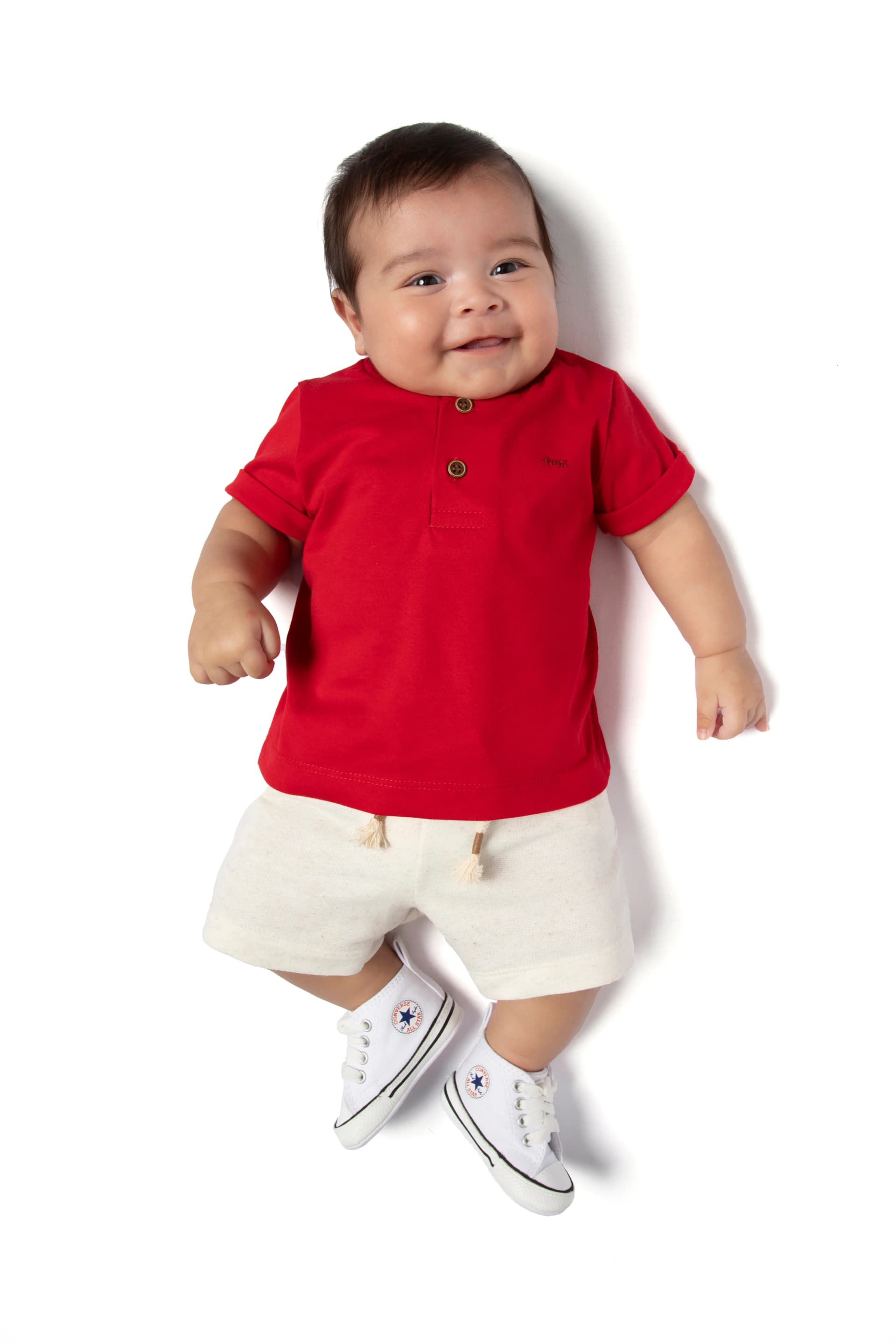 CONJ. CAMISETA MEIA MALHA E BERMUDA MOLETOM SEM FELPA