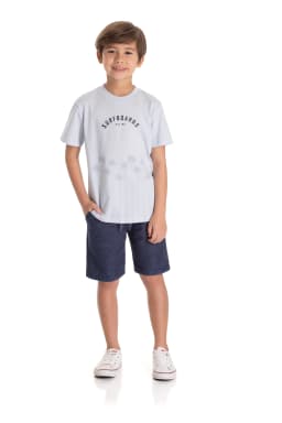 Miniatura CONJ. CAMISETA MEIA MALHA E BERMUDA MOLETOM ECO CRAVINA 1