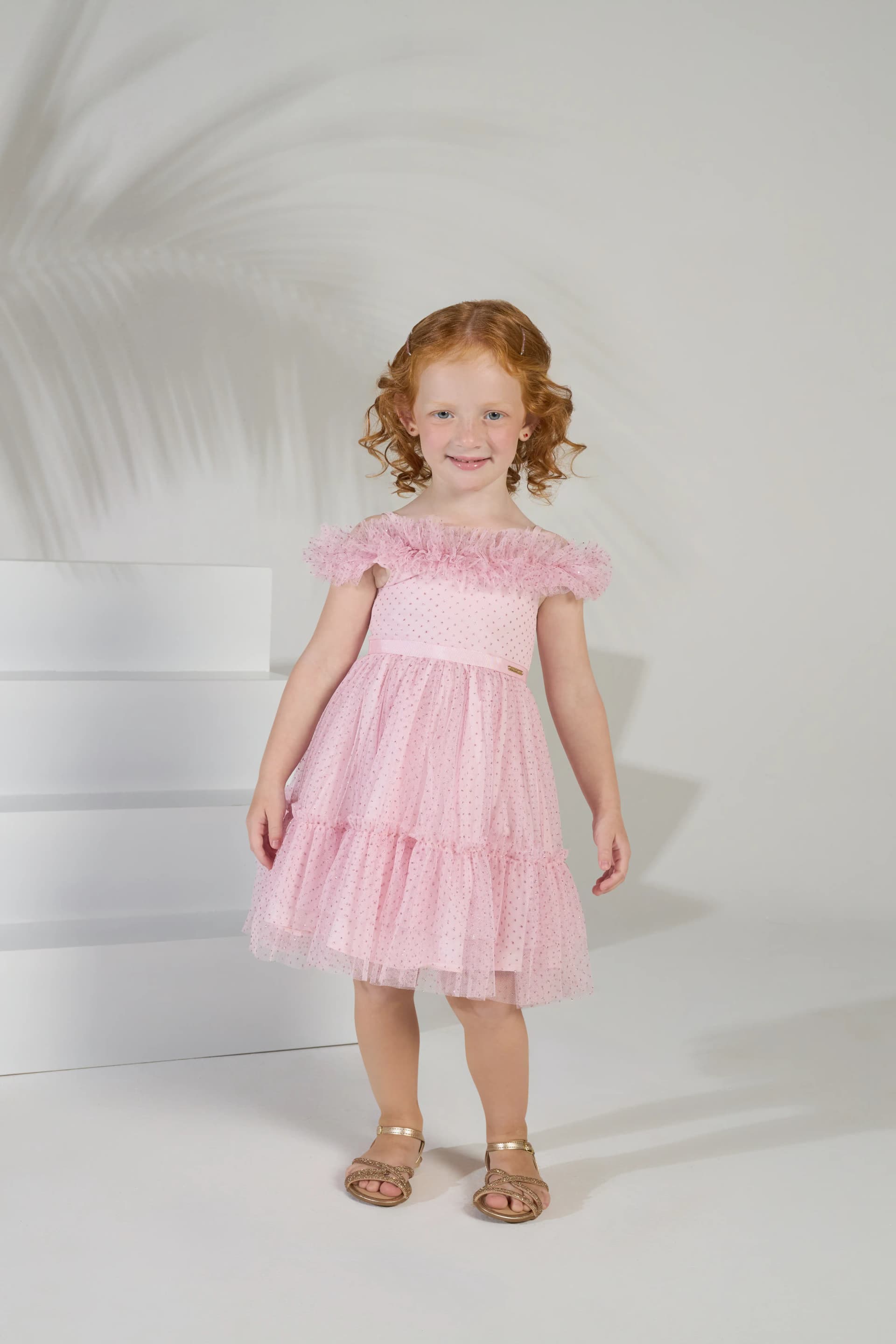 VESTIDO DE TULE DROPS COM BABADO NO DECOTE 1015.230.126061