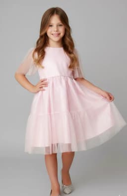 Miniatura VESTIDO FESTA CATTAI  COM TECIDO EM TULE ROSA 1