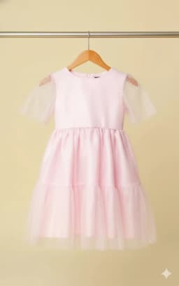 Miniatura VESTIDO FESTA CATTAI  COM TECIDO EM TULE ROSA 2