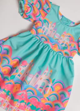 Miniatura VESTIDO ALPHABETO BB FEM ESTAMPADO/ESMERALDA 60504 2