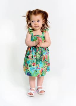 Miniatura VESTIDO ALPHABETO BB FEM ESTAMPADO/VERDE 60944 2