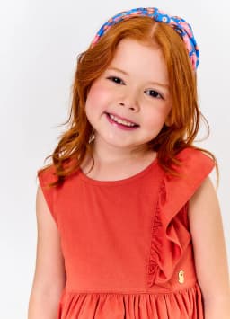 Miniatura VESTIDO ALPHABETO LARANJA FORTE 3