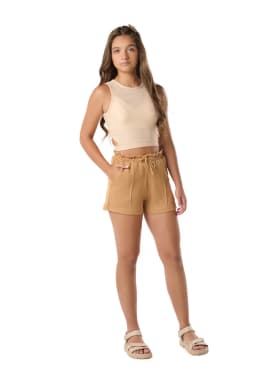 Miniatura CJ.JUV REGATA MALHA LIST. LUREX C/ ABERTURA E SHORTS CLOCHARD MOL. C/ NERVURA, ETIQ. CLIPS E CORDÃO 1