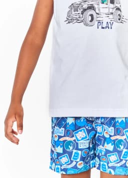 Miniatura CONJ. AVENTUREIRO BRANCO E MARINHO 2 3