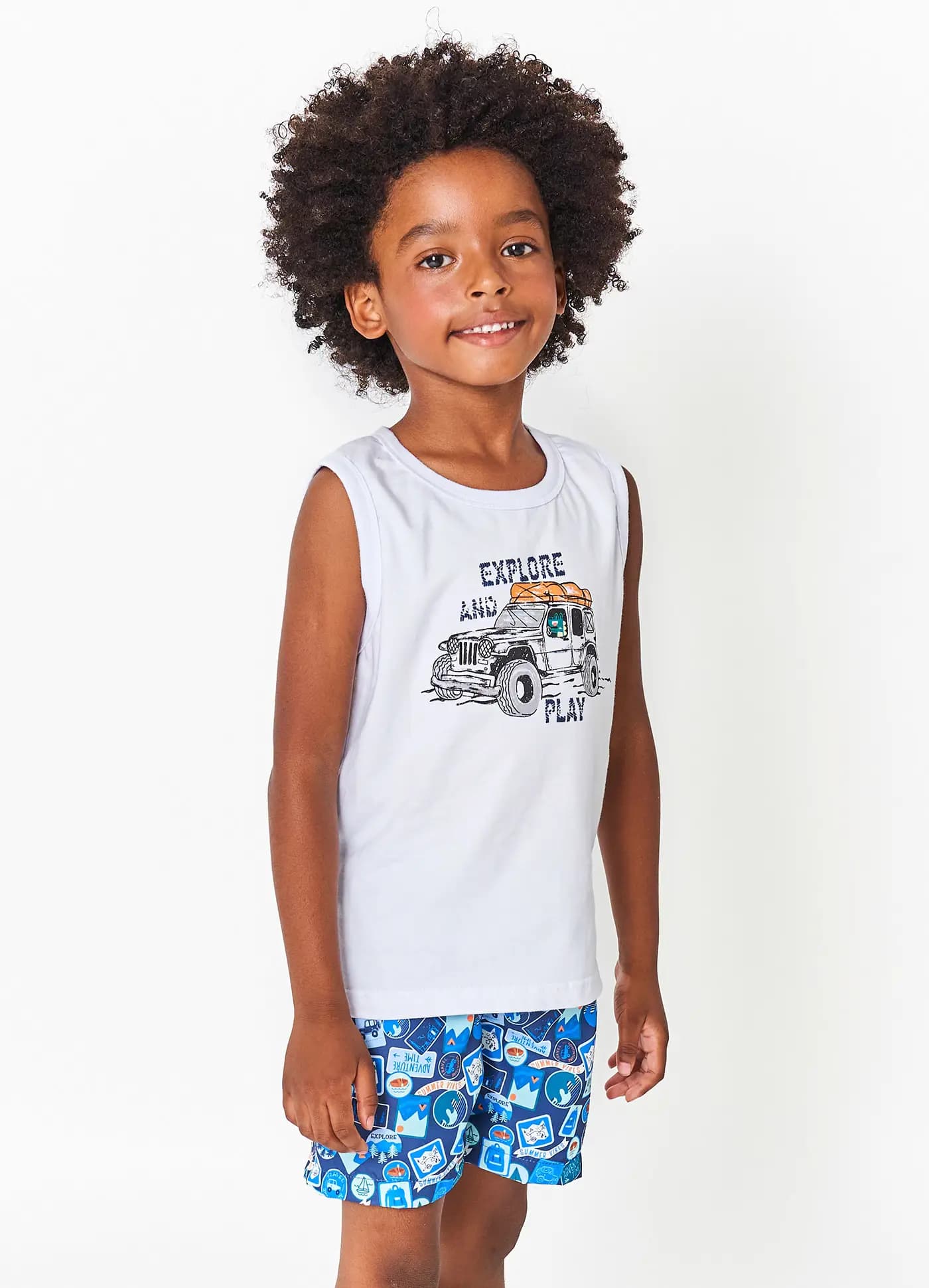 CONJ. AVENTUREIRO BRANCO E MARINHO 2