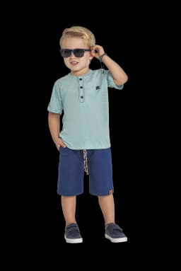 Miniatura CONJUNTO CURTO ACONCHEGO INTERLACE / VERDE 1