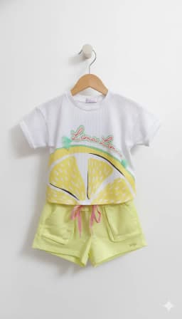 Miniatura CONJ BLUSA+SHORT MONSUCRE ESTAMPADO/AMARELO  2