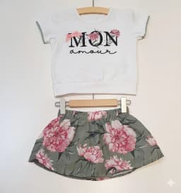 Miniatura CONJ BLUSA+SHORT MILON  ESTAMPADO FLORAL E BRANCO 2