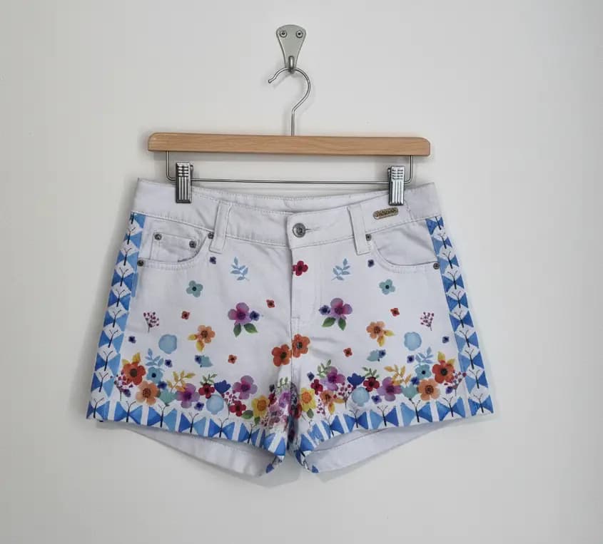 SHORT SAIA GRECIA SANTORINI BRANCO 