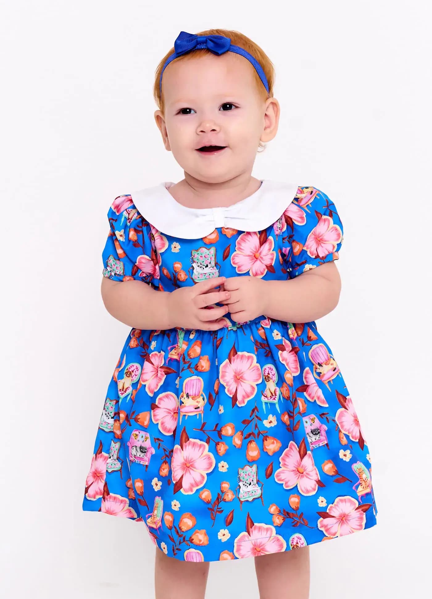 VESTIDO ALPHABETO BB FEM AZUL 61690